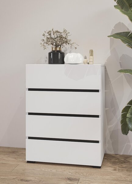 Comodă Crossroad H W27 (alb + negru). Promo -19%. 1118185