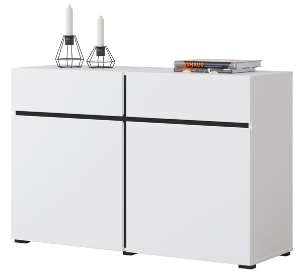 Comodă Crossroad W45 (negru + alb). Promo -14%. 1118162