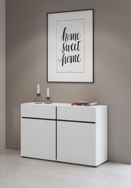 Comodă Crossroad W45 (negru + alb). Promo -14%. 1118162