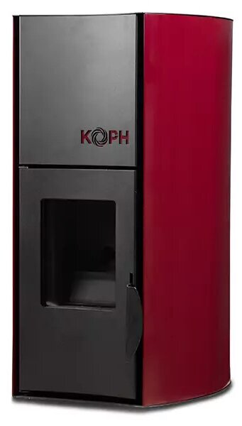 Termosemineu cu peleti KOPH PM 25 kW Fiama, buncar peleti 25 kg, pompa recirculare si vas expansiune incorporate, Bordo
