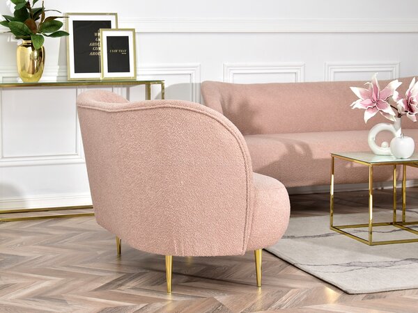 Canapea două locuri Cadmio 2 (auriu). Promo -19%. 1136830
