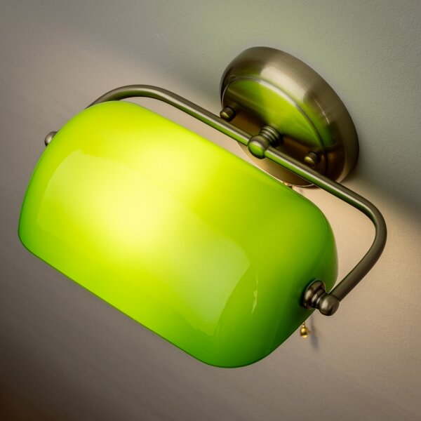 Brilagi - Aplica de perete BANK OFFICE 1xE27/60W/230V alama/verde