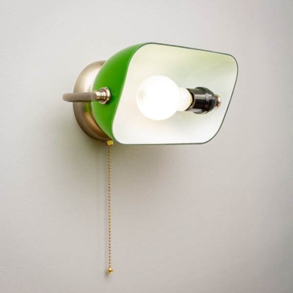 Brilagi - Aplica de perete BANK OFFICE 1xE27/60W/230V alama/verde