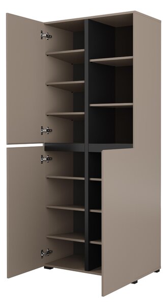 Dulap cu rafturi Crossroad H C88 (congo + negru). Promo -21%. 1118190