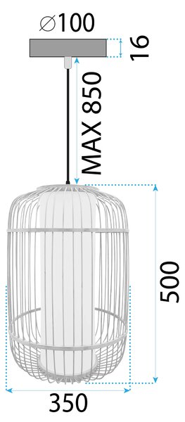 Lampă de tavan Bamboo APP1626-1CP