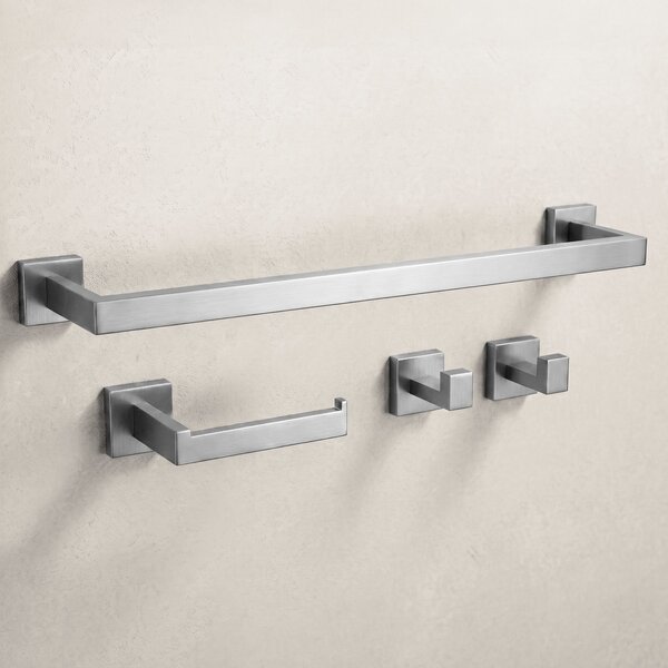 Set accesorii pentru baie Rio Brush Nickel 4 piese