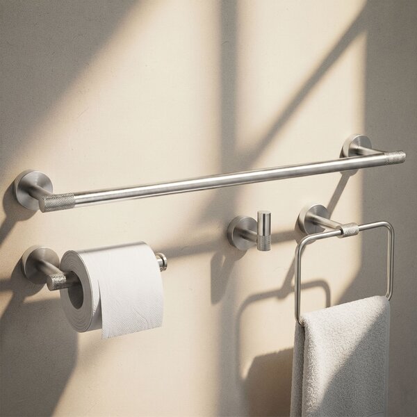 Set accesorii pentru baie GRID Brush Nickel 4 piese