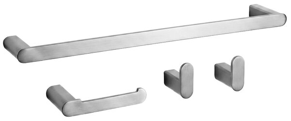 Set accesorii pentru baie Mati Brush Nickel 4 piese