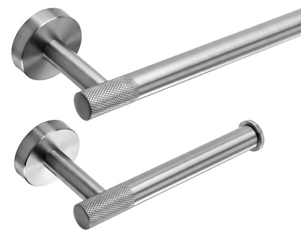 Set accesorii pentru baie GRID Brush Nickel 4 piese