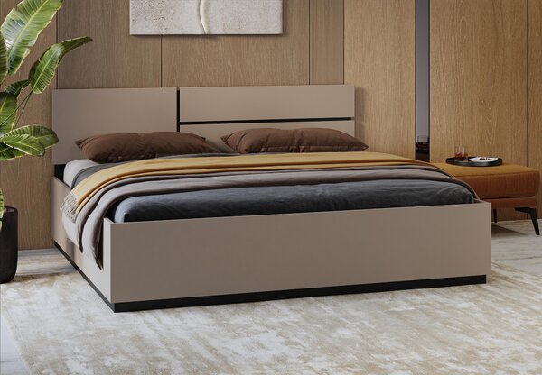 Pat matrimonial 180 cm Crossroad S32 (congo + negru). Promo -20%. 1118248