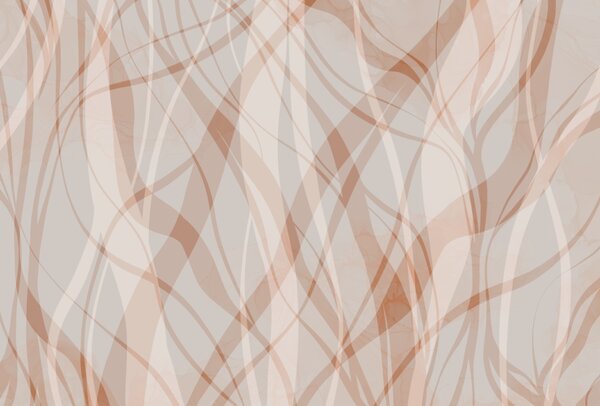 Fototapet Linii fluide în nuanțe moi, Fototapet abstracte, Fototapet populare, t00207v1 - Tapeko.ro