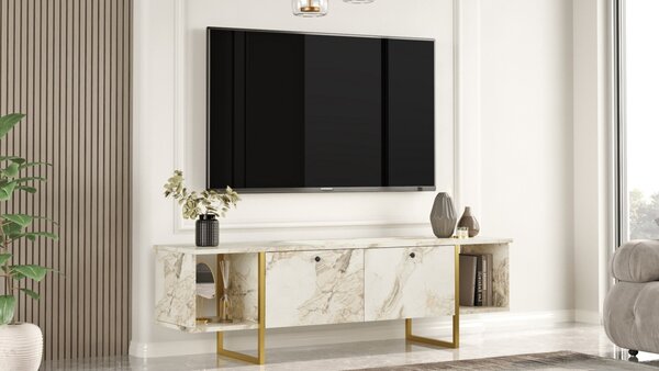 Comoda TV VG30 Alb 160x47.6x40 cm