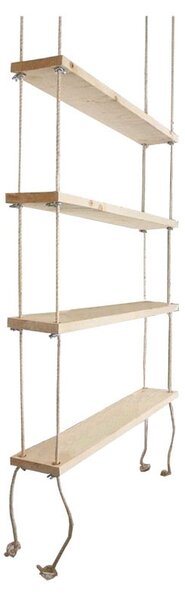 Raft de perete Rabia lemn masiv culoare lemn natural 99x16x170cm