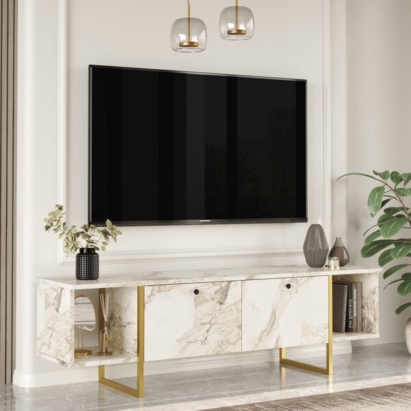 Comoda TV VG30 Alb 160x47.6x40 cm