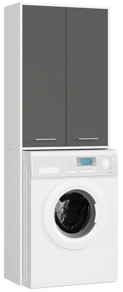 Dulap deasupra mașinii de spălat Fulgor 180 (alb + grafit). Promo -21%. 1117115