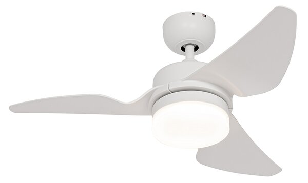 Ventilator de tavan alb 86,7 cm incl. LED Dimmable cu telecomandă - Yuki