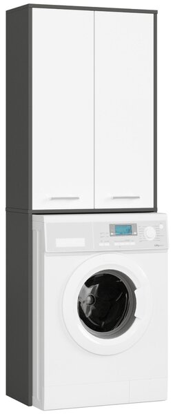 Dulap deasupra mașinii de spălat Fulgor 180 (grafit + alb). Promo -21%. 1117116