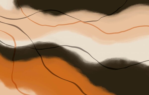 Fototapet Nuanțe moi în armonie fluidă, Fototapet abstracte, Fototapet populare, t00265 - Tapeko.ro