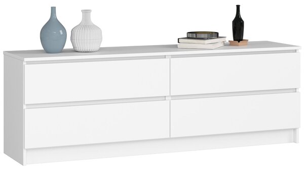 Comodă Kurtinaitis 4SZ (alb). Promo -20%. 1117188
