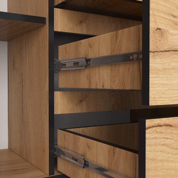 Comodă Kurtinaitis 2D 4SZ (stejar craft). Promo -19%. 1117190