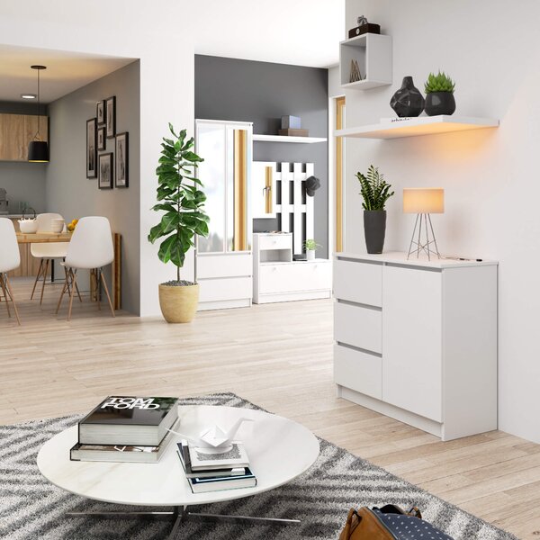 Comodă Komeito (alb). Promo -16%. 1117231