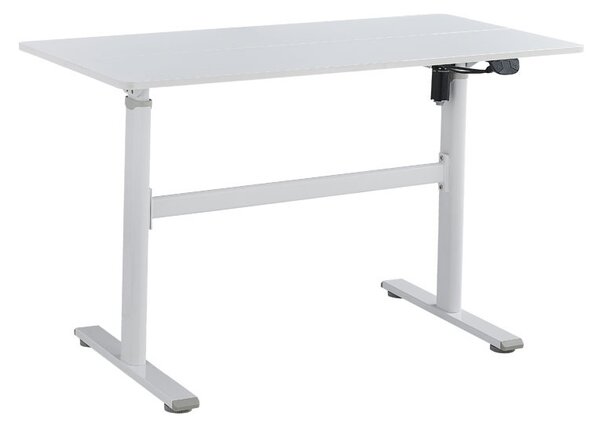 Birou reglabil pe inaltime Karla alb 120x60x72/115cm