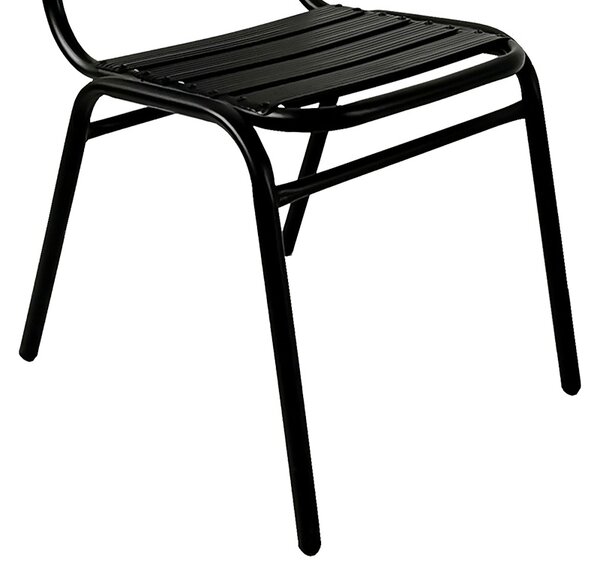 Scaun de grădină Sussie Negru 45x62x76 cm