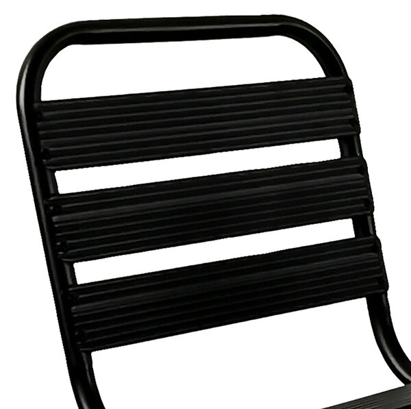 Scaun de grădină Sussie Negru 45x62x76 cm