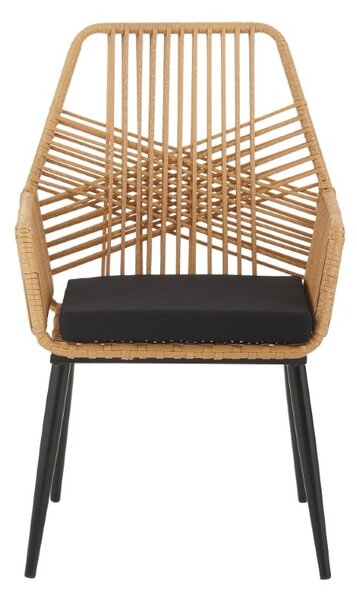 Scaun de grădină Tanish Negru 58x58.5x87 cm