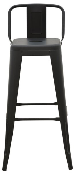 Scaun de bar de grădină Utopia Negru 42x42x97 cm