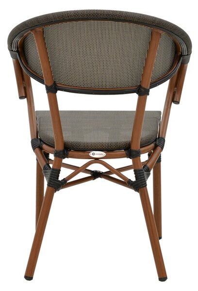 Scaun de grădină Isaia Negru 57x57x83 cm