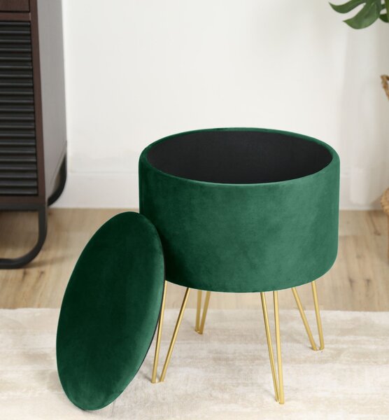 Taburete Lareina (Verde închis). Promo -19%. 1069494