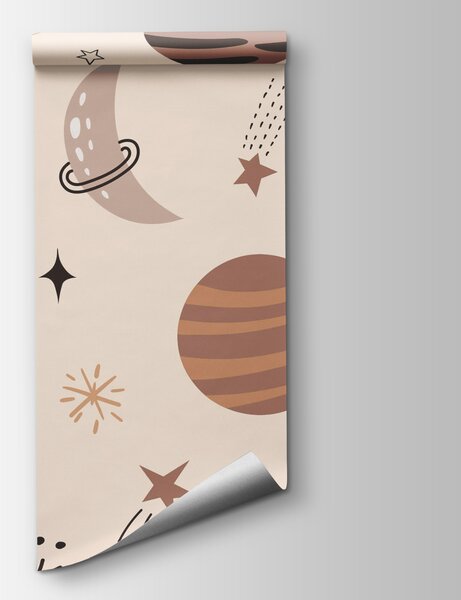 Fototapet Model de planete și stele, Fototapet spațiu cosmic, Fototapet populare, t00318 - Tapeko.ro