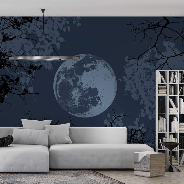 Fototapet Luna pe cer, Fototapet natură, Fototapet populare, t00316v1 - Tapeko.ro