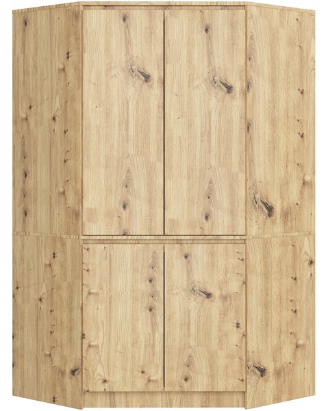 Dulap de haine de colț Sumergible (stejar artisan). Promo -16%. 1117399