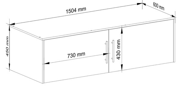 Suprastructură dulap Descansados (alb + stejar sonoma). Promo -14%. 1117432