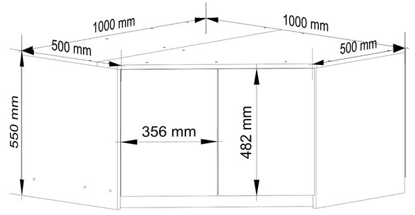 Suprastructură dulap Despertarle (stejar craft). Promo -19%. 1117441