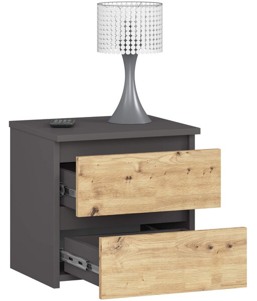 Noptieră Operativos (grafit + stejar artisan). Promo -21%. 1117465