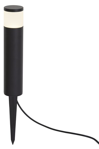 Lampa moderna de exterior tip bolard 12V neagra, cu LED inclus, IP65 - Voltaire Palo