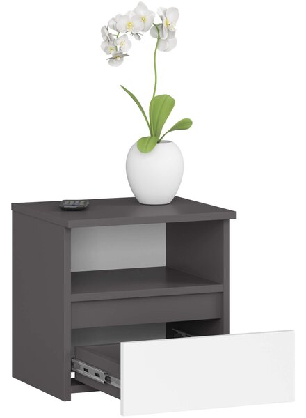 Noptieră Cincuenta (grafit + alb). Promo -11%. 1117470