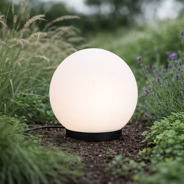 Lampă modernă de exterior 12V albă 20cm incl. LED IP65 - Voltaire Luno