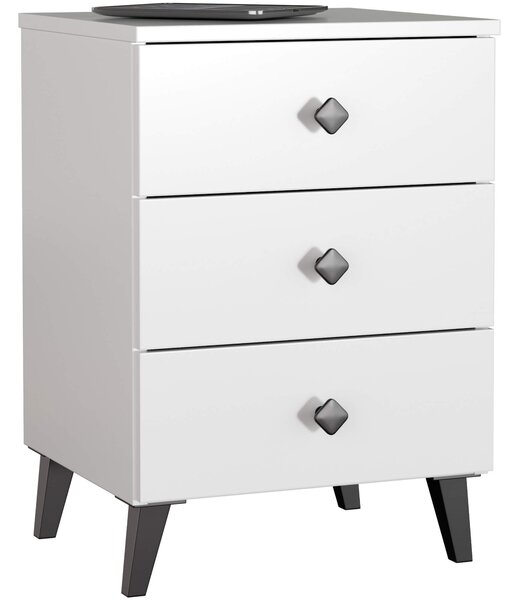 Noptieră Mercados (alb + negru). Promo -20%. 1117487
