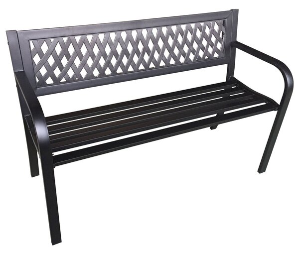Bancă de grădină Kilometros (negru). Promo -20%. 1117491