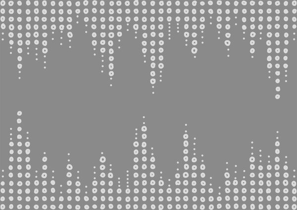 Fototapet Fundal gri și alb cu puncte, Fototapet geometrice, Fototapet populare, t00371 - Tapeko.ro