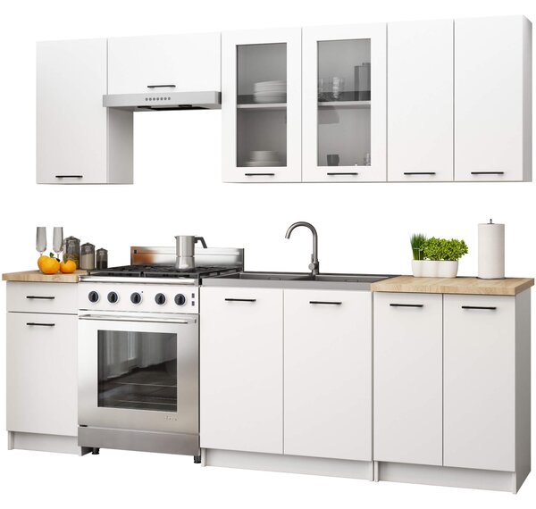 Vitrină de bucătărie superioară Organo 720 (alb). Promo -14%. 1117505
