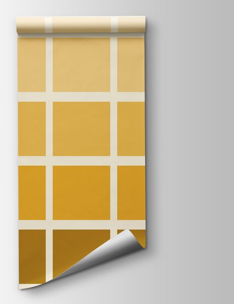 Fototapet Pătrate galbene și maro, Fototapet abstracte, Fototapet populare, t00374v1 - Tapeko.ro