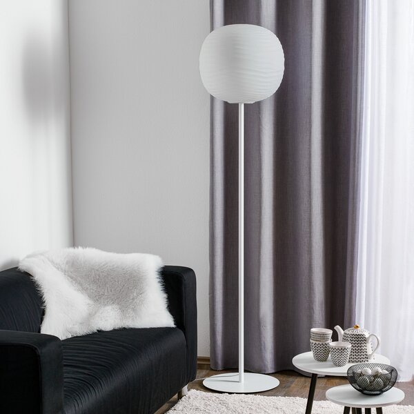 Foscarini Gem terra lampă de podea, alb, reglabil, Alb, Camera de zi / sufragerie, Sticlă, Design