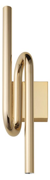 Foscarini Tobia aplică de perete LED auriu, Auriu / Alamă, Camera de zi / sufragerie, Metal, Design