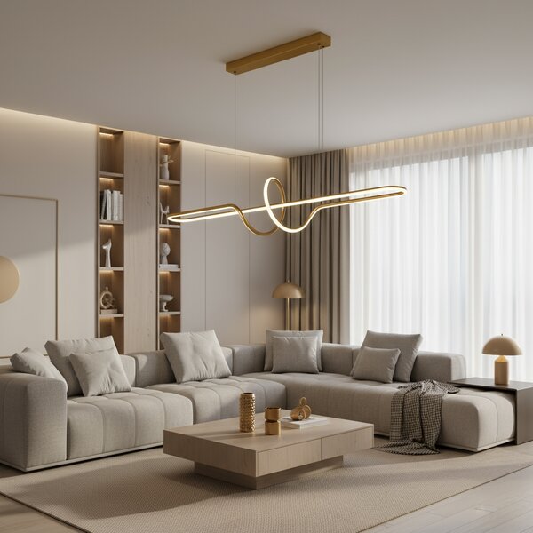 Lampa LED LHJ038-CP BRUSH GOLD