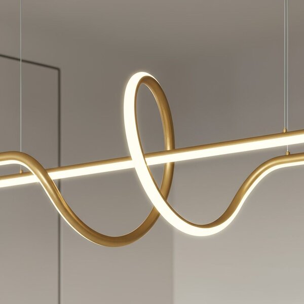 Lampa LED LHJ038-CP BRUSH GOLD